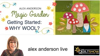 Alex Anderson LIVE - Wool Project - Magic Garden - Why Wool?
