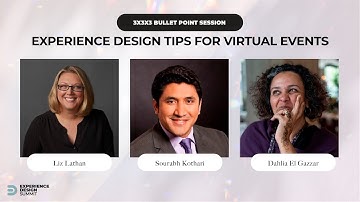 Experience Design Tips for Virtual Events