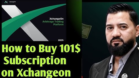 How to Create Xchangeon Arbitrage Trading Account | How to Buy Subscription Package