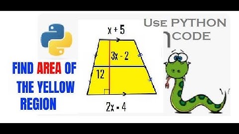 find the area of the trapezium using Python