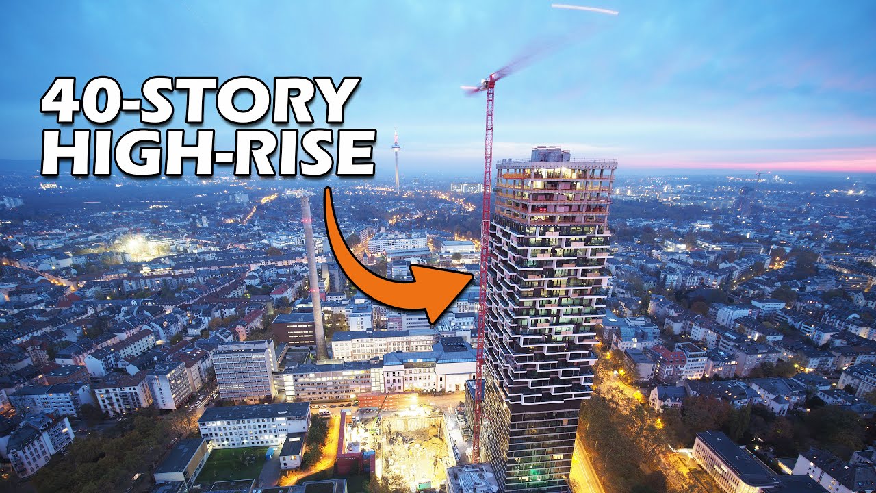 ONE FORTY WEST – HIGH-RISE Construction Timelapse in Frankfurt - CINEMATIC TIMELAPSE 4K