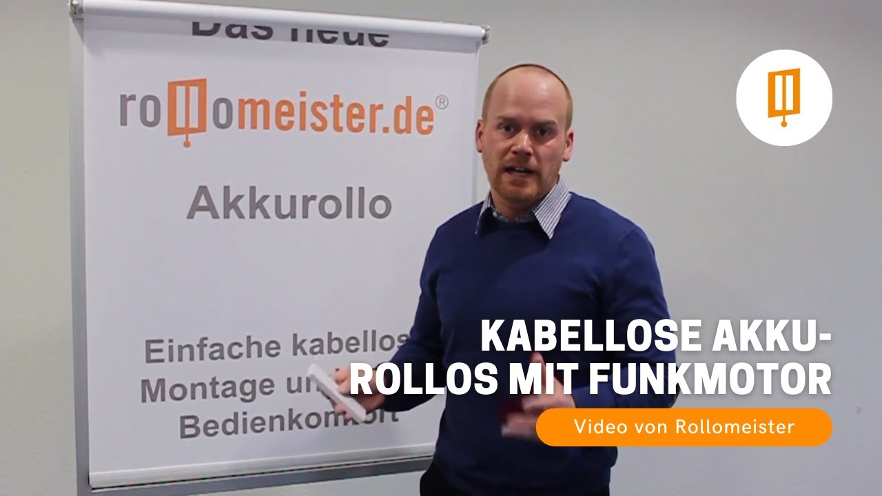 Kabelloses Akkurollo, Motorrollo, Erollo, Batterierollo mit Funkmotor -  Video von Rollomeister - YouTube