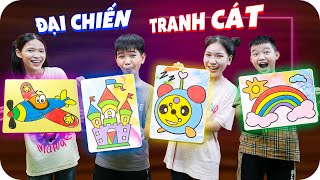 Cuộc Thi Tô Màu Tranh Cát | Đại Hội Tranh Cát ♥ Min Min TV Minh Khoa