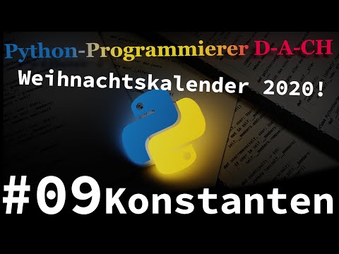 Video: Wie macht man eine Konstante in Python?