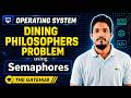 Dining Philosophers Problem Using Semaphores | Operating System