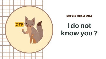 I do not know you | CTF