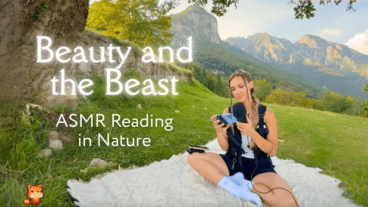 ASMR Soft Spoken Reading in Nature 🌿✨ | Beauty and the Beast Fairy Tale