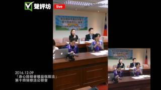 20161209 10 身心障礙者權益保障法公聽會 李彥秀 2