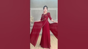 Áo Dài Dạ Hội LỤA TẰM Ý: Mẹ Sui Mặc Là DÁNG GỌN, KHÍ CHẤT SANG! (Bí Quyết Giấu Bụng Tinh Tế)