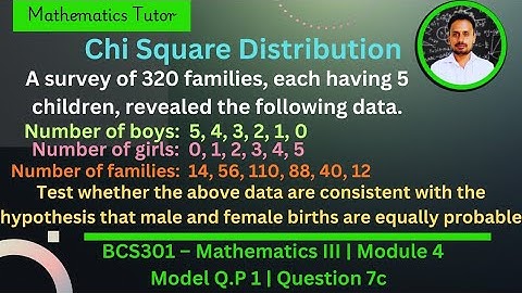 Chi square distribution | Part 5