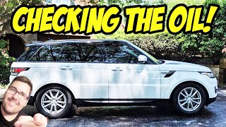 2016 Range Rover Sport, checking the oil | range rover sport checking the oil