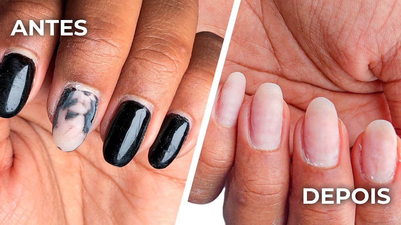 A melhor e mais fácil forma de REMOVER A ESMALTAÇÃO EM GEL - YouTube