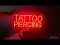 Britrio TATTOO Neon Light Sign for Tattoo Salon Studio Ear Body Piercing Shop LED Fun Wall Decor