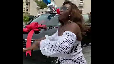 Denrele Edun in shock after friends gift him Lexus SUV Jeep on his birthday.