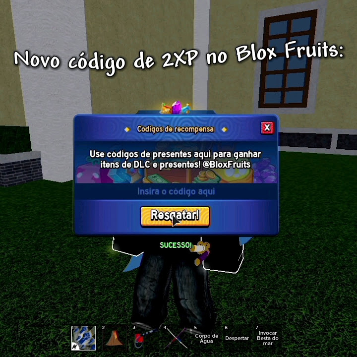 Novo código de 2XP no Blox Fruits YouTube