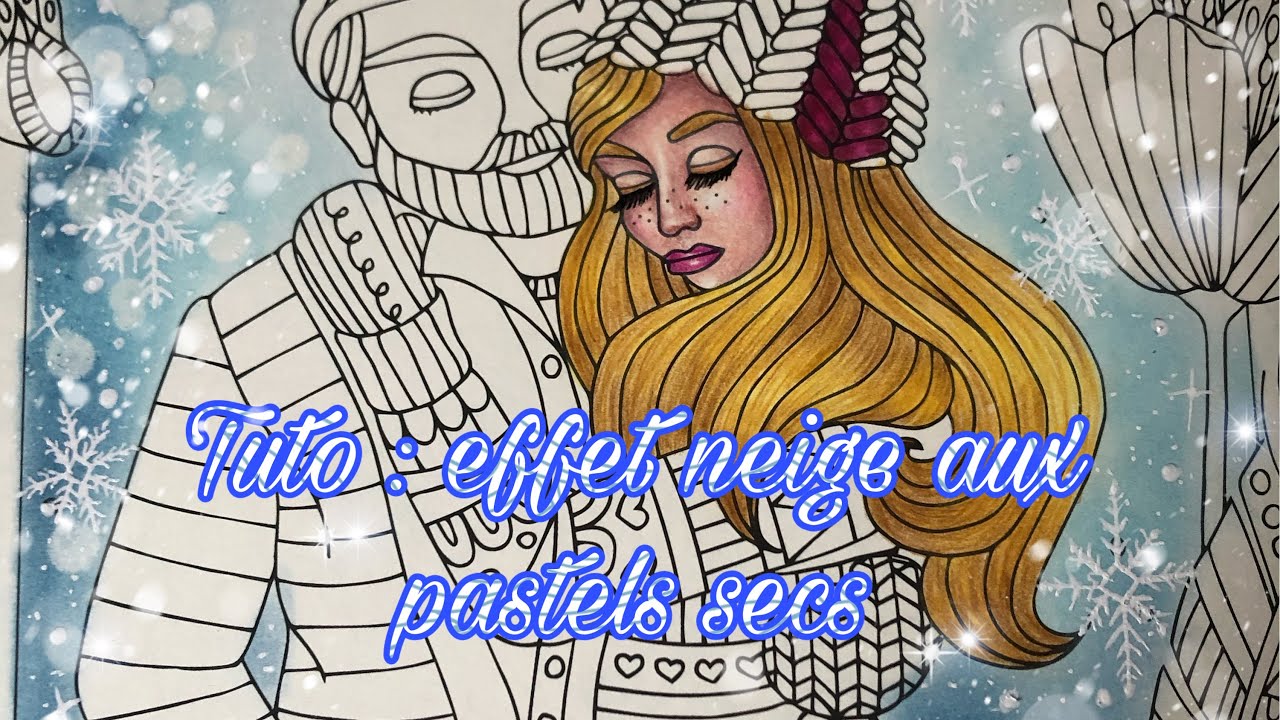 Tutoriel technique : effet neige aux pastels secs