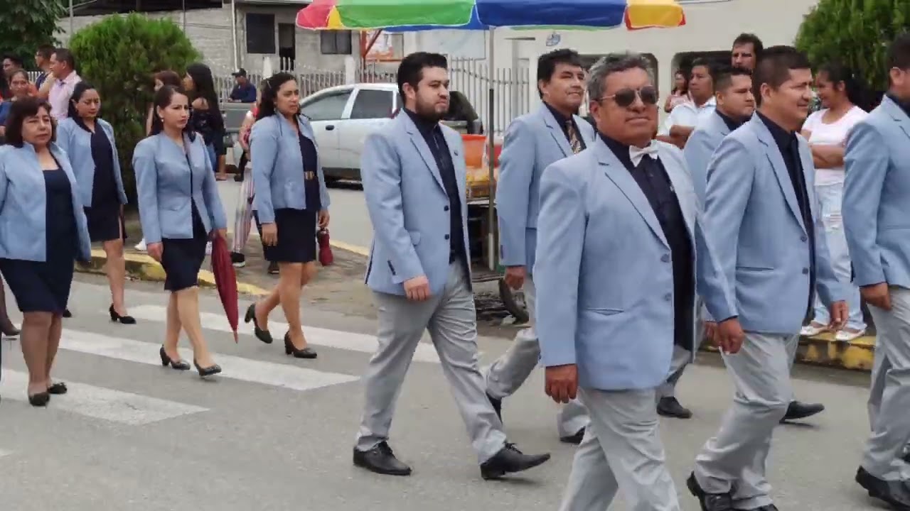 Desfile cívico 42 años de parroquialización, Los Encuentros, Zamora Chinchipe