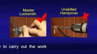 Good vs Bad locksmith work