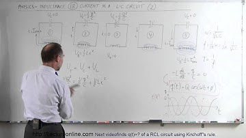Physics 47  Inductance (18 of 20) Find i=? of a L-C Circuit