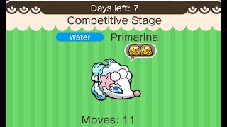 Pokemon Shuffle Primarina Compeion Mega Sceptile