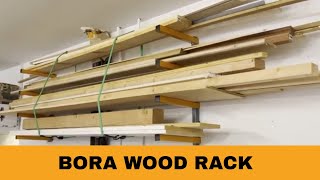 Organize your lumber with the Bora Wood Rack