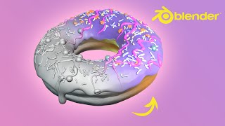 Doughnut Generator in Blender (Geometry Nodes for Beginners - part 5: Materials)