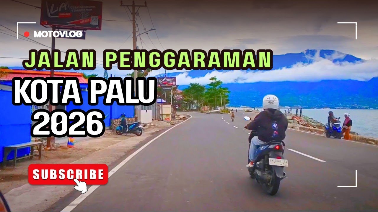 Motovlog dari Jalan penggaraman sampai lewati jembatan 4 Kota Palu yang baru diresmikan 