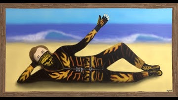 Birthday present for Monstera (Rust Art Timelapse)