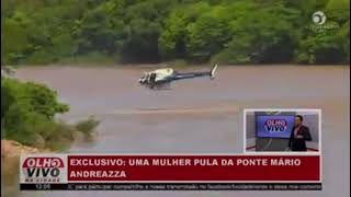 resgate de mulher que pulou no Rio Cuiabá