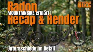 Radon Render vs. Recap im Vergleich: Ausstattung, Akku & Bosch CX5 Power