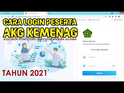 CARA LOGIN PESERTA AKG 2021