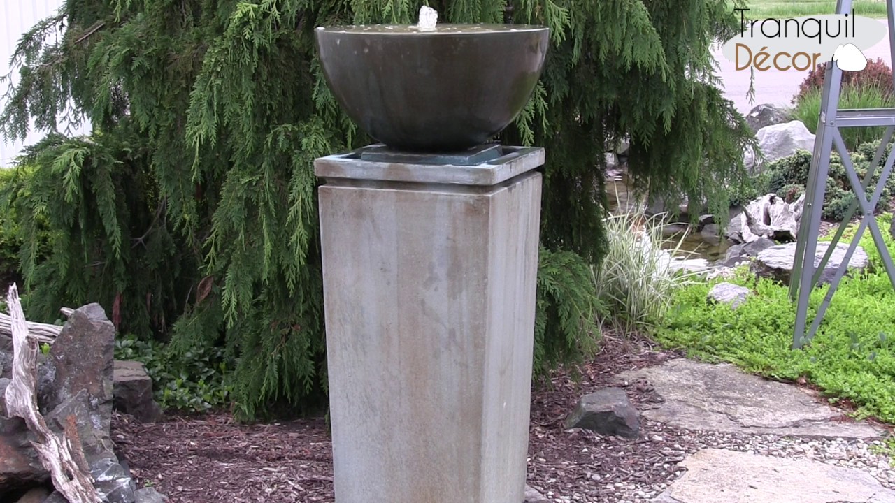 Tranquil Décor Coventry Bowl Fountain HCB50 YouTube