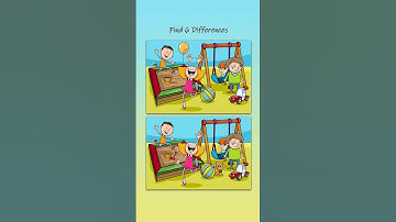 Find 6 Differences!!! #challenge #game #puzzle #shortvideo #shorts