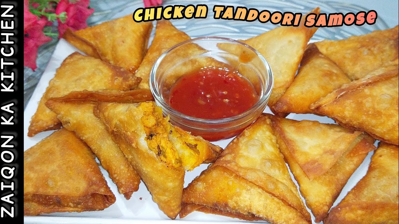 RAMZAN SPECIAL ✨ Chicken Tandoori Samosa recipe ❤️ Make and freeze 😍 jhatpat ready 