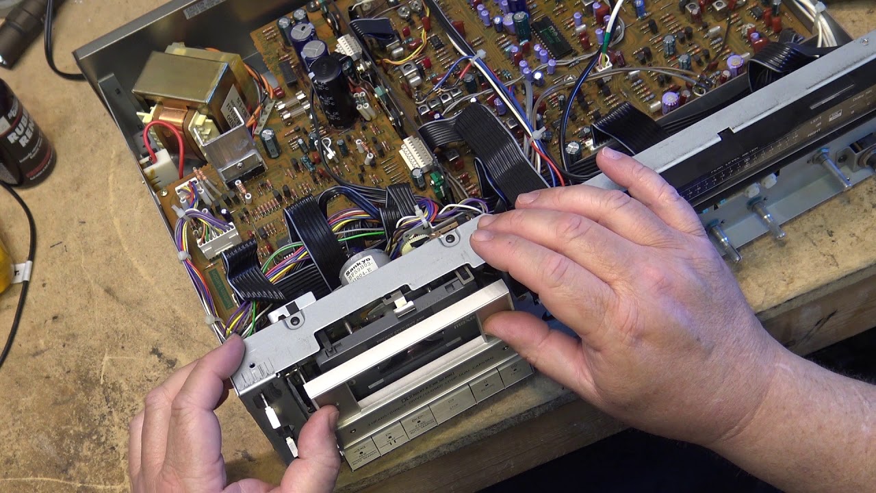 Harmon Kardon CD491 Cassette deck no tape movement repair YouTube