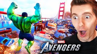 O INICIO DO JOGO dos AVENGERS!!! (JOGUEI com o HULK) - Gameplay PS4 PRO