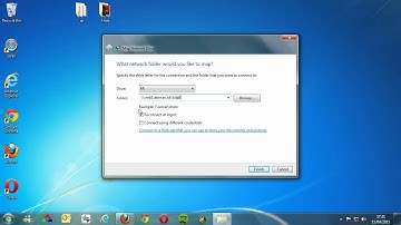 How to map a network drive in windows 7