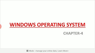 Windows Operating System Chapter-4 (Part 1 of 2)