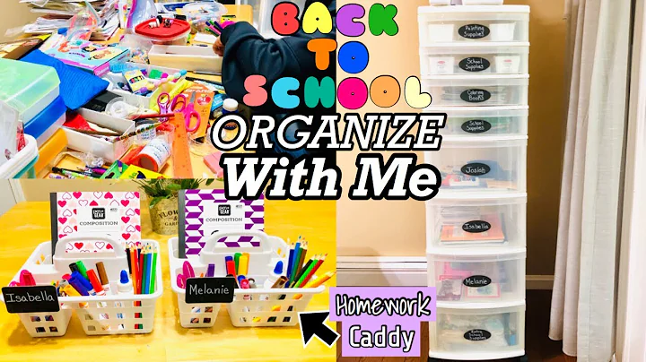BACK TO SCHOOL CLEAN WITH ME | DIY HOMEWORK STATION