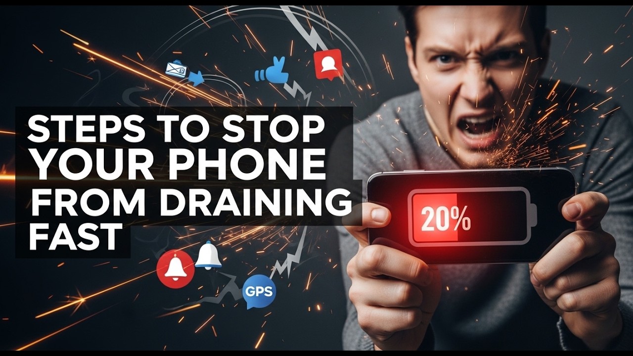 12 EASY STEPS ON HOW TO STOP YOUR PHONE FROM DRAINING POWER FAST - YouTube