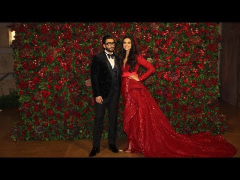 Deepika Padukone - Ranveer Singh Royal Entry At Their Mumbai Wedding Reception