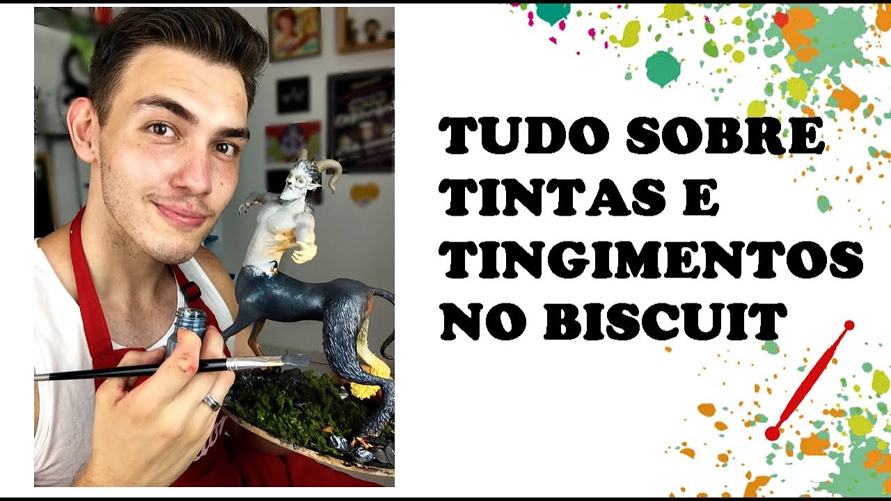 QUAIS TINTAS USAR NO BISCUIT/COMO TINGIR MASSA/COMO PINTAR ESCULTURAS?