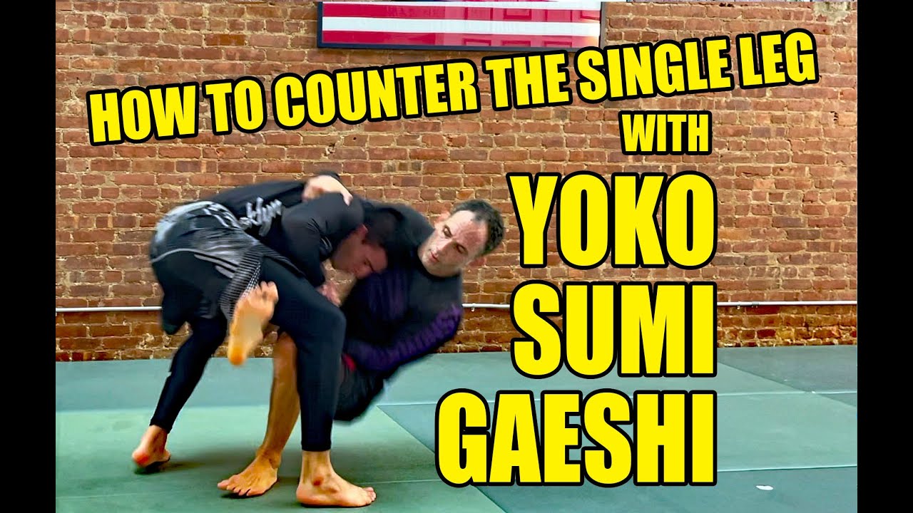Counter Single Leg Takedown: Yoko Sumi Gaeshi To Kimura (No Gi BJJ ...