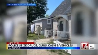 Felon nabbed in Smithfield raid; cocaine, guns seized: Police