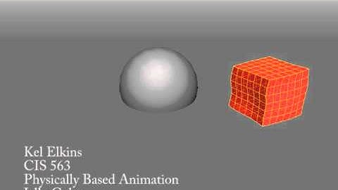 Jello Cube - physically based animation