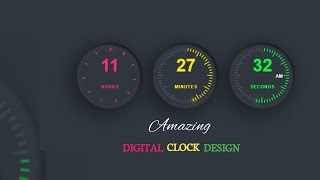 How To Create Digital Clock Using HTML CSS & JavaScript | Display Time Using JavaScript