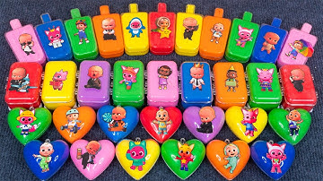 Pinkfong Slime & Playtime with Heart Jeni, Hogi and Bebefinn’s Colorful Satisfying ASMR Videos🌈