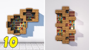Minecraft: +10 Bookshelf Designs and Ideas