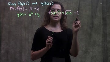 1.4 Composition of Functions (#13)