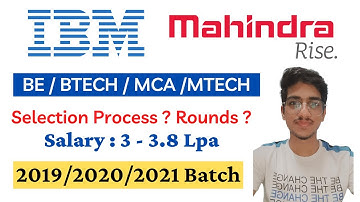 Mahindra Recruitment 2021| IBM Off Campus Drive 2021 for Freshers BE/BTECH/MCA/MSC